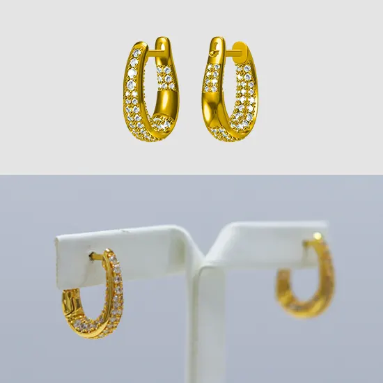 CAD works of earrings