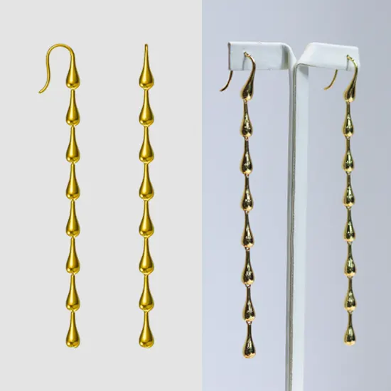 CAD works of earrings