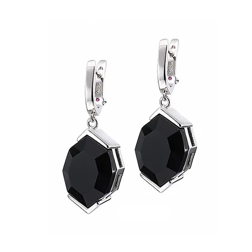 925 Silver Black Agate DropEarrings